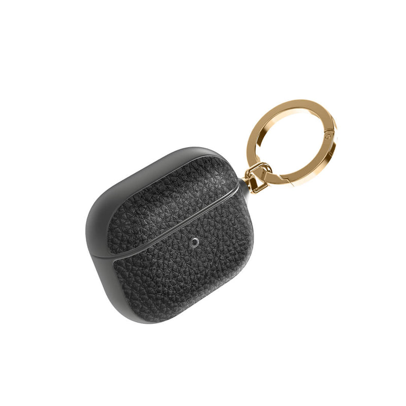 Chic Leather Cases for Apple AirPods 3 | Shop Noémie Black/Gold